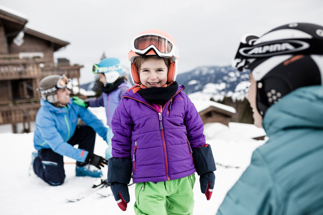 Kinderskikurs im Allgäu direkt an der Piste im Kinderhotel Allgäuer Berghof