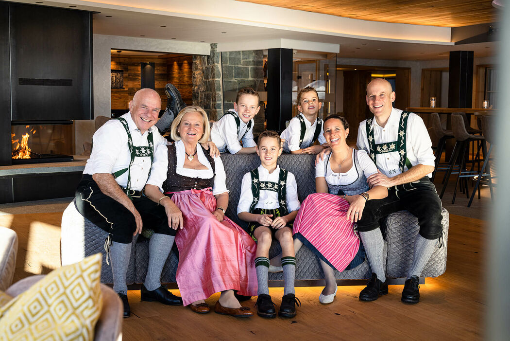 Gastgeberfamilie im Kinderhotel Allgäuer Berghof