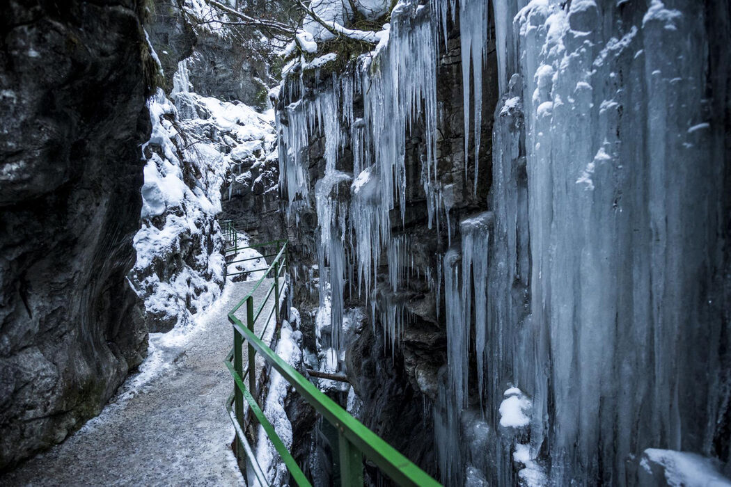 Wandern in der Breitachklamm in der Nähe vom Kinderhotel Allgäuer Berghof