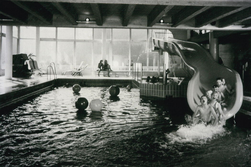 Die Historie vom Schwimmbad im Kinderhotel Allgäuer Berghof